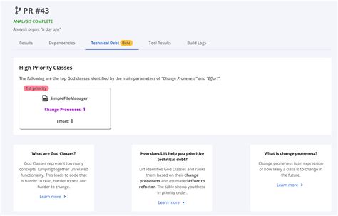 Consider adding Sonatype Lift to build for additional code analysis ...