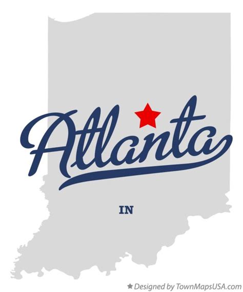 Map of Atlanta, IN, Indiana