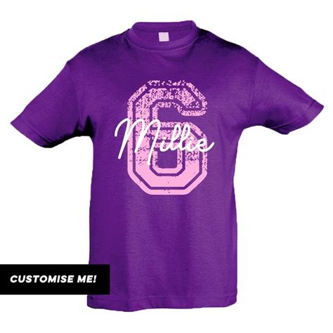 The perfect t-shirt to complete their Birthday party outfit! Customise these tee's with your ...