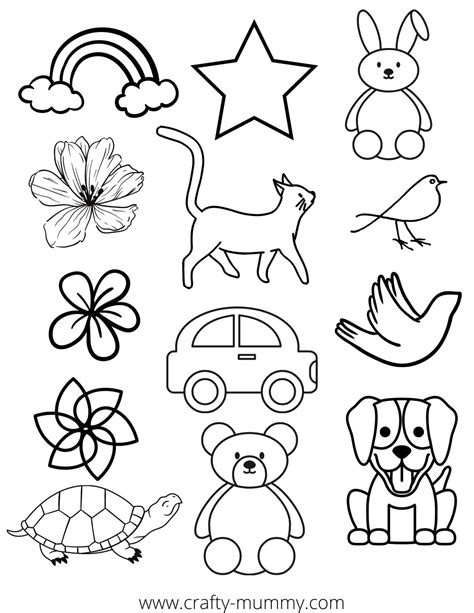 Traceable Printable Shrinky Dink Patterns