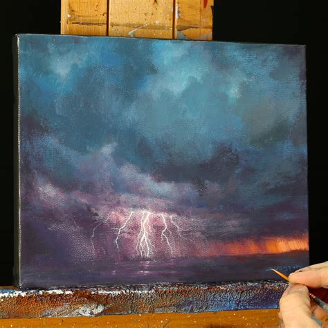 Flash of Lightning - An Acrylic Painting Lesson | Tim Gagnon Studio