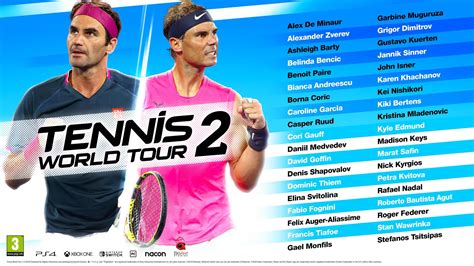 Tennis World Tour 2 Reveals Star-Studded Roster Including Nadal ...