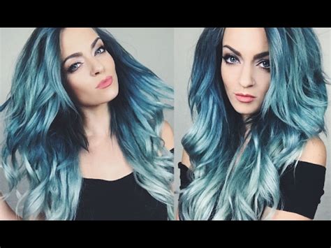 47 Best Pictures Blue Green Hair Ombre - Hair Color Tutorial Blue Green Ombre Hair Dye Youtube ...