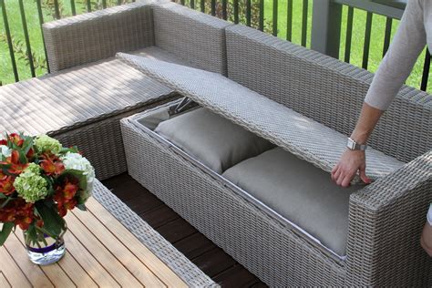 Patio Furniture With Built In Cushion Storage