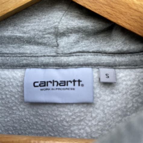 Carhartt WIP Men's Grey Hoodie | Depop