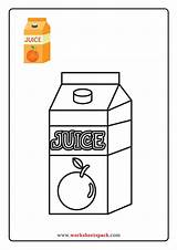 Free Food And Drink Coloring Pages PDF  Worksheetspack sketch template