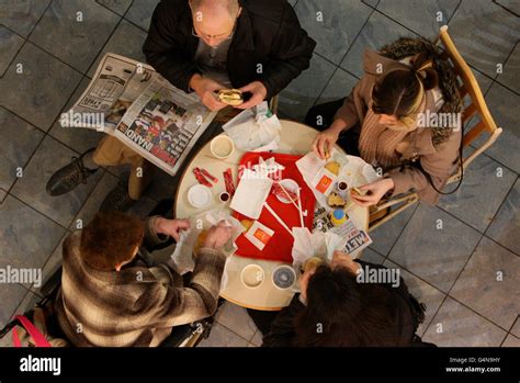 Generic picture of people eating McDonalds at the Trafford Centre ...