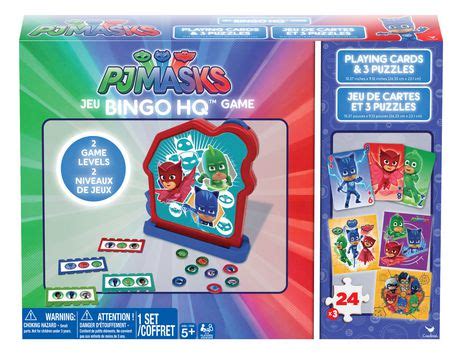 PJ Masks Bingo HQ Game Bundle with Playing Cards and Three Puzzles | Walmart Canada