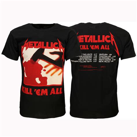 Metallica Kill Em All Album T-Shirt | Worldwide Shipping - Popmerch.com