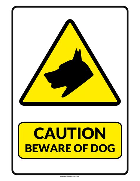 Beware Of Dog Signs | Poster Template