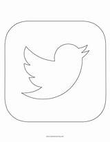 Twitter Coloring Page  Super Fun Coloring sketch template