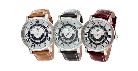 Genuine Leather Men's Watch - 5 Styles