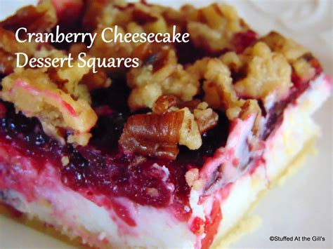 Cranberry Cheesecake Dessert Squares