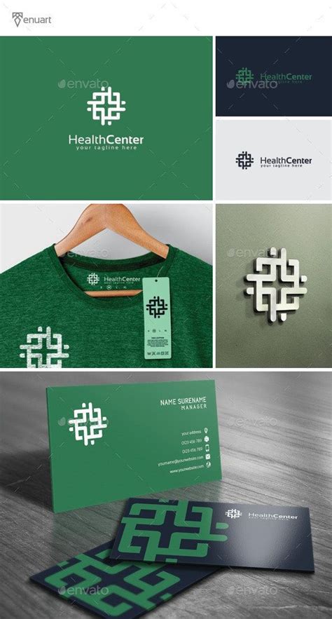 Health Center Logo by Tenuart | GraphicRiver Brand Identity Design, Corporate Design, Branding ...