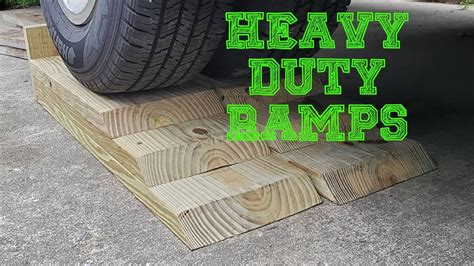 How To Make Heavy Duty Car Ramps - YouTube