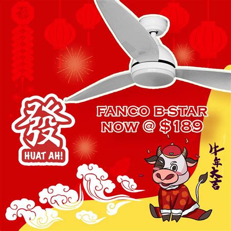 FANCO B-STAR CEILING FAN, Furniture & Home Living, Lighting & Fans, Fans on Carousell