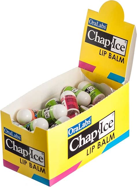 Chap-Ice | Mini Lip Balm - Assorted Flavors - 50 Count (Cherry, Citrus Orange, Kiwi Lime ...