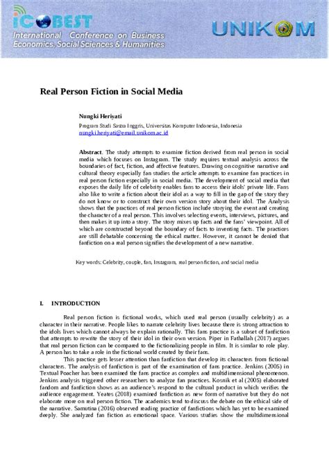 (PDF) Real Person Fiction in Social Media | nungki heriyati - Academia.edu