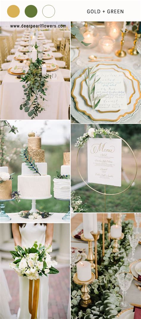 Gallery: Gold and green wedding color ideas - Deer Pearl Flowers