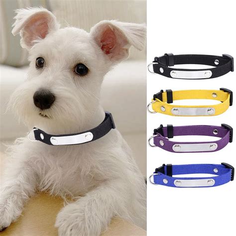 Aliexpress.com : Buy Transer Personalized Dog Collars Leather Pet ID Collar Name Engraved Free ...