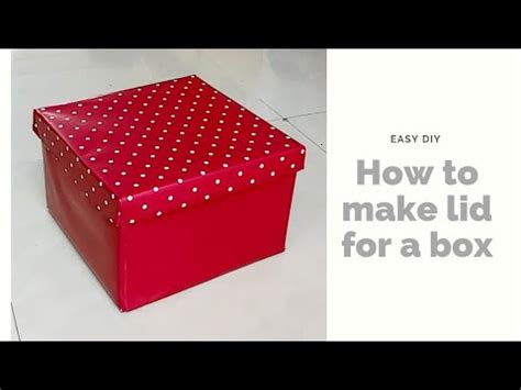 HOW TO MAKE A LID FOR A CARDBOARD BOX/ CARDBOARD BOX LID MAKING IDEA EASY/ DIY STORAGE BOX - YouTube