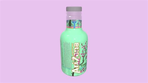 Arizona Green Tea bottle - 3D model by Emchiks [7310345] - Sketchfab