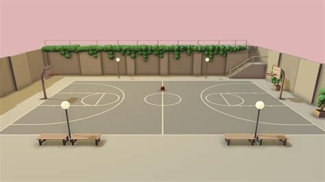 BasketBall Court - Download Free 3D model by Stew004 [acee9d1] - Sketchfab