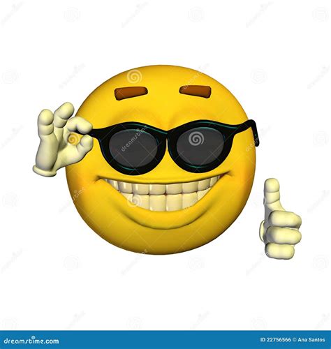 Emoticon - Sunglasses stock illustration. Illustration of feelings ...