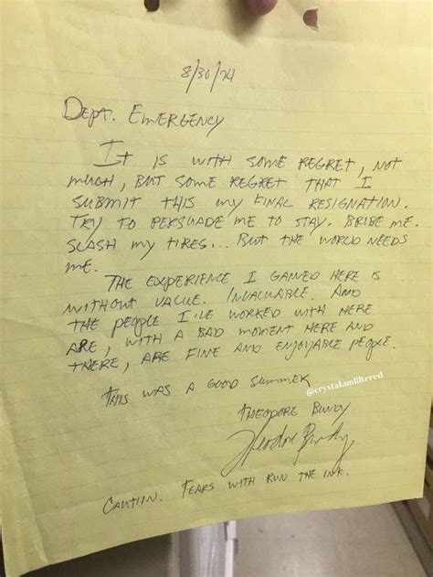 Funny Resignation Letters From People Who Had It With Their Job