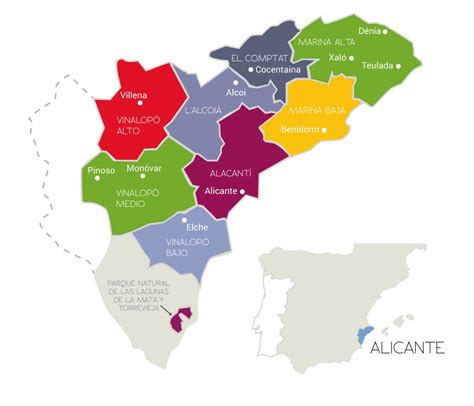 Mapa de Alicante | Provincia, Municipios, Turístico, Carreteras de ...