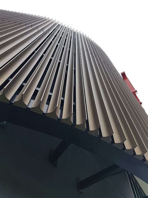 Aluminium Louvers Facade Ukuran | Aluminium Facade Cladding