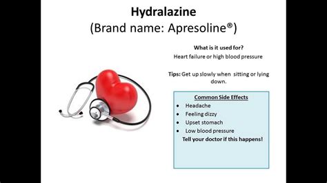 Hydralazine - YouTube