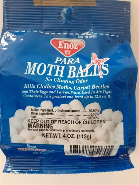 Moth Balls Enoz 4 oz - Dollar Store