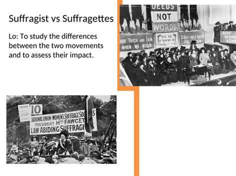 Suffragettes vs Suffragists | Teaching Resources