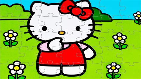 Hello Kitty Puzzle Games Playing for kids! - YouTube