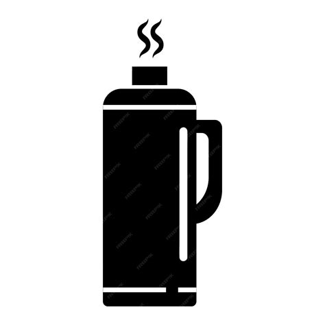 Premium Vector | Thermos icon logo vector design template