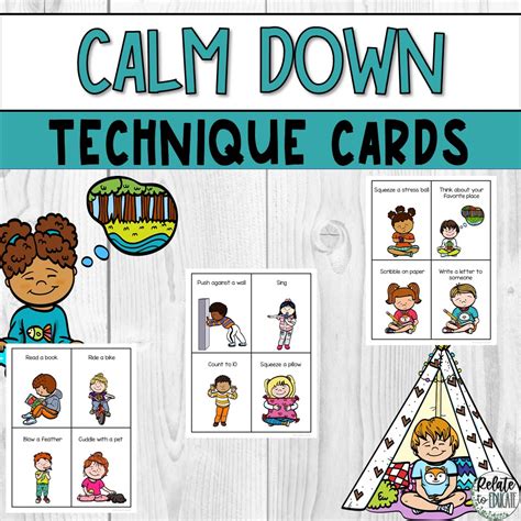 Calm Down Techniques & Strategies Printable Cards | Made By Teachers