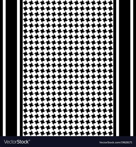 Striped keffiyeh seamless pattern Royalty Free Vector Image