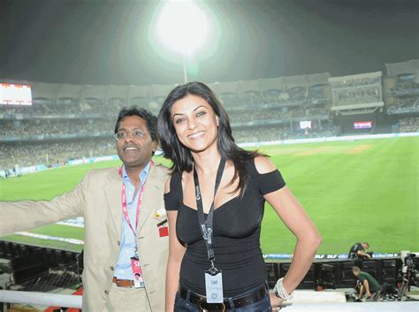 Sushmita Sen and Lalit Modi during the 2010 DLF IPL T20 : sushmita sen photos on Rediff Pages