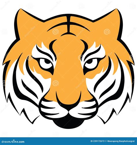 Tiger Drawing for the Kids, Roar of Tiger, Wildlife or Wild Animal, the Sign of Power and Danger ...