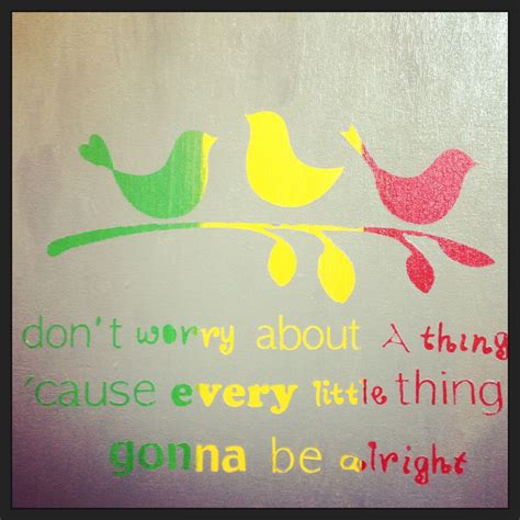 Bob Marley Three Little Birds 12x12 Acrylic by PeaceLoveNCanvas