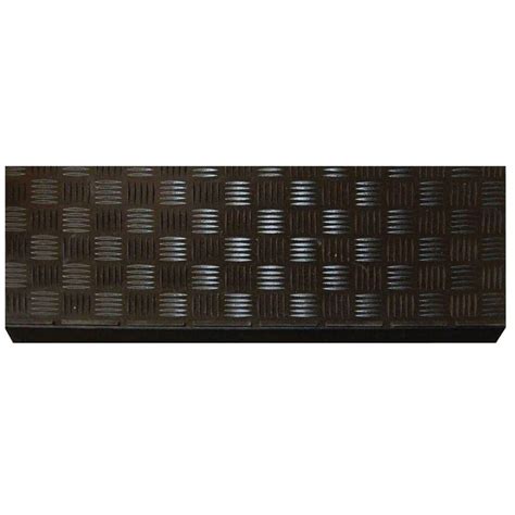 Multy Home Black Rubber 9 in. x 24 in. Square Stair Tread Cover (Set of ...