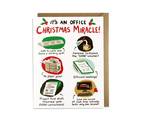 Funny Christmas Card Funny Holiday Card, Office Holiday Card, Sarcastic ...