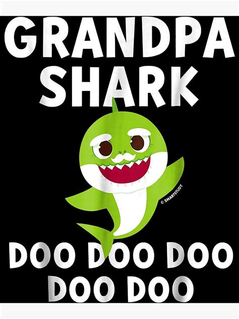 "Mens Pinkfong Grandpa Shark Official 247" Poster for Sale by stueveflmaleche | Redbubble