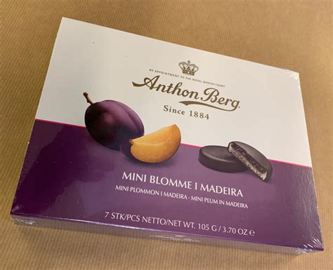 Anthon Berg Mini Blomme I Madeira - mini marzipan / chocolate / plum – Danish Global