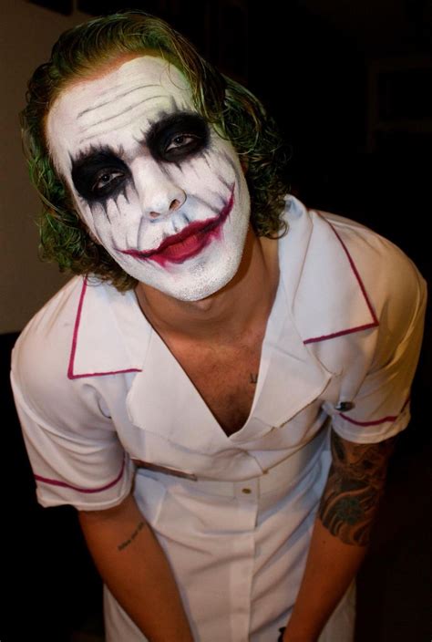 The Joker makeup I did last night for a friend for Halloween ...