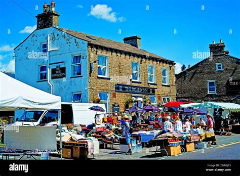 Market Day, Hawes, North Yorkshire, England Stock Photo - Alamy