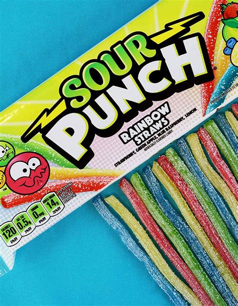 SOUR PUNCH Rainbow Straws Assorted Flavors Sour Candy - MULTI | Tillys