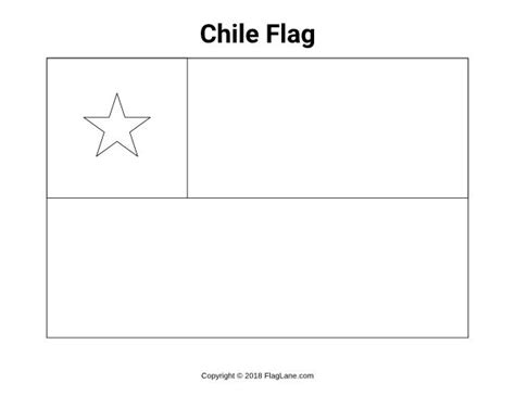 Free printable Chile flag coloring page. Download it at https://flaglane.com/coloring-page ...