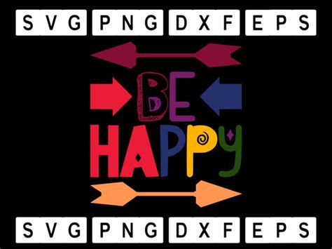 Be Happy Svg Graphic by alvinagould012 · Creative Fabrica